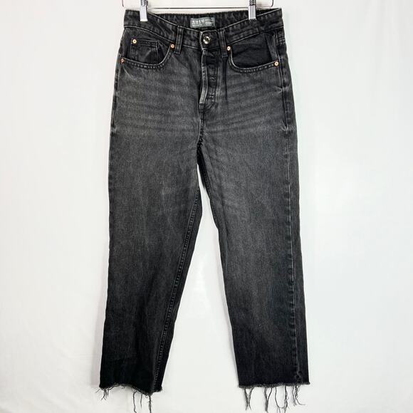 Primark Denim CO. Black Button Fly Jeans 4/6 - Picture 1 of 11